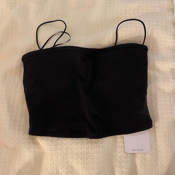 Alo Goddess Ribbed Bandeau Top Sz S - Picture 3 of 3